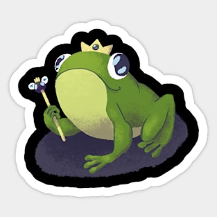 King of Frogs (Dark) Sticker